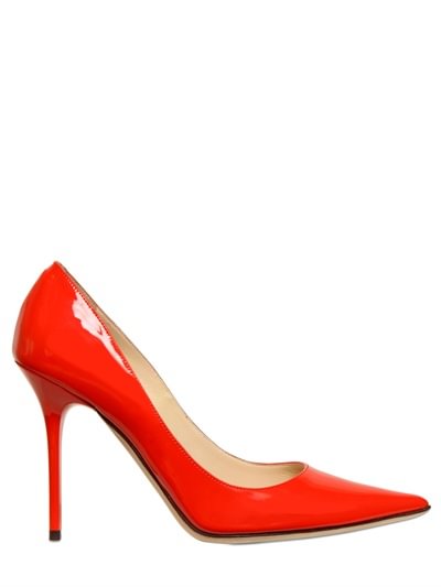 Women's Red Stiletto Heels Pointy Toe Patent Leather Sexy Office Heels |FSJ Shoes