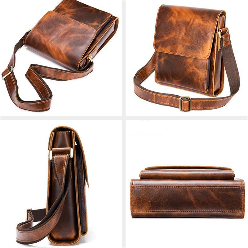 Vintage Casual Leather Durable Large Capacity Crossbody Bags