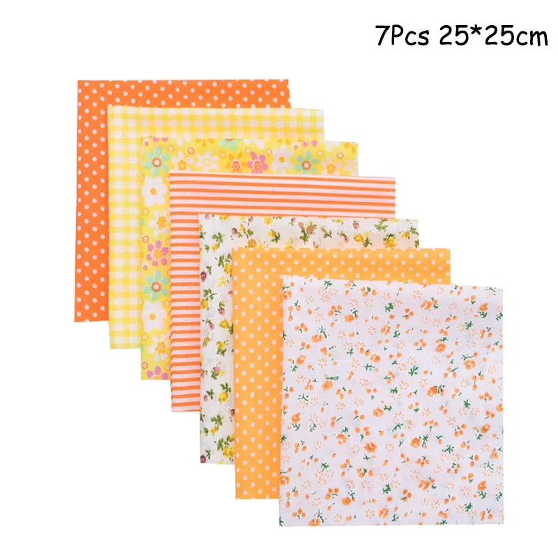 25x25cm and 25x20cm Printed Cotton Fabric Cloth Sewing Quilting Fabrics for Patchwork Needlework DIY Handmade Accessories