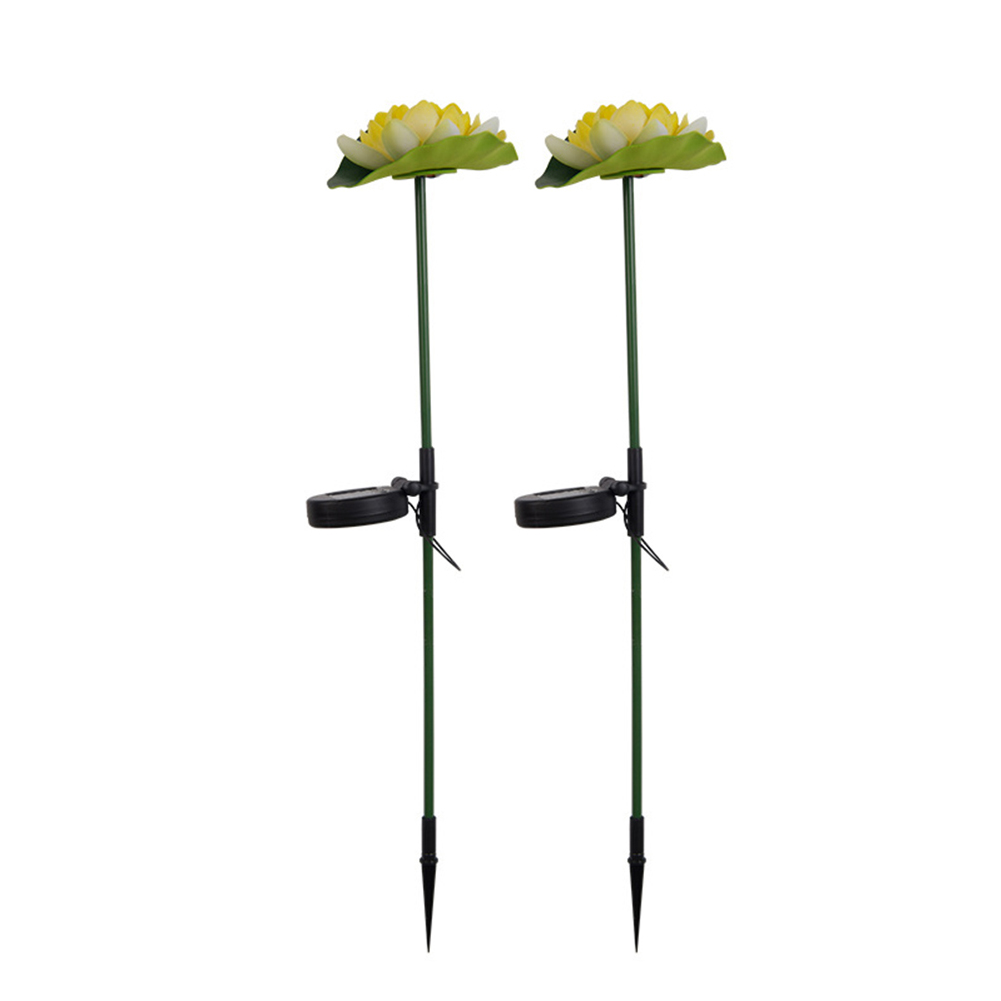 

LED Solar Light Artificial Lotus Lawn Stake Flower Lamp Garden Decor (A), 501 Original