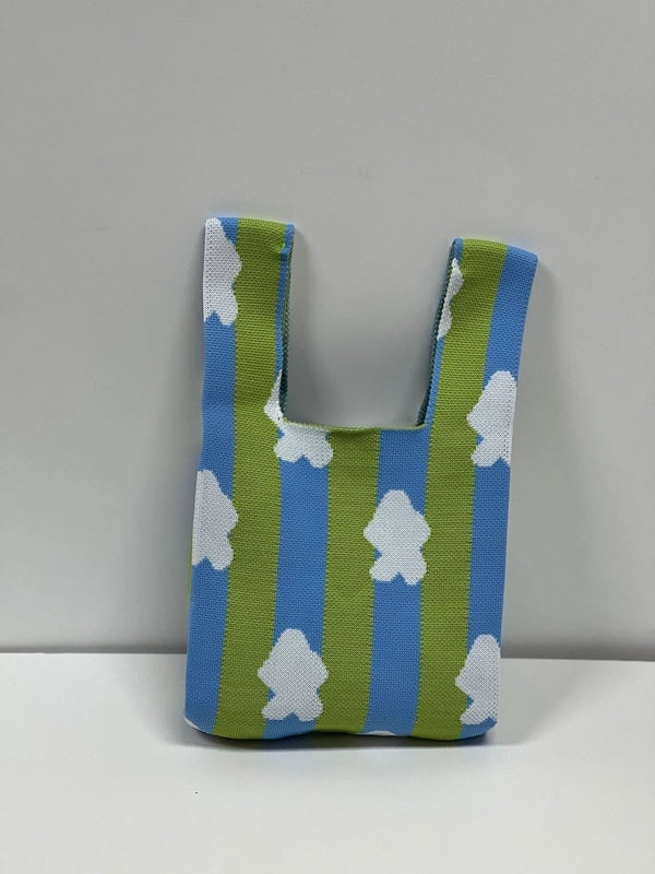 Gift Packaging Handbag Casual Knitted Handbag Woven Bag Multi-pattern Style Knitted Bag For Women