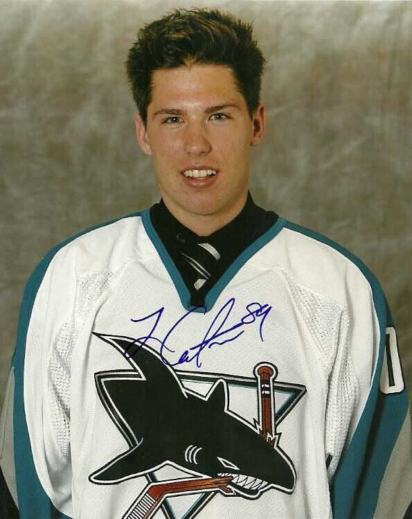 LOGAN COUTURE SIGNED SAN JOSE SHARKS NHL DRAFT 8x10 Photo Poster painting #2 Autograph PROOF!