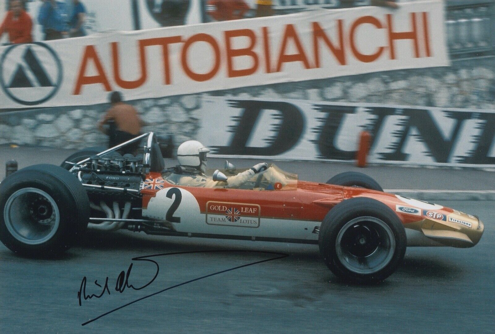 Richard Attwood Hand Signed 12x8 Photo Poster painting F1 Autograph Lotus 4