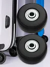 1 Pair Rubber Casters Mute Trolley Case Wheels Deluxe Repair Tool (54*18mm)