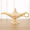  Classical Aladdin Magical Lamp, Retro Magical Wishing Ornament, Tabletop Decoration with Finely Polished Surfaces for Home, Party