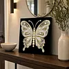 (30x30cm)Butterfly DIY Pearl Painting Art With Inner Frame Handmade Pearl Material Art Kit Living Room Decor