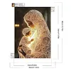 5D bricolage partiel forme sp&eacute;ciale foret diamant peinture kit d&eacute;cor marial 30x40cm