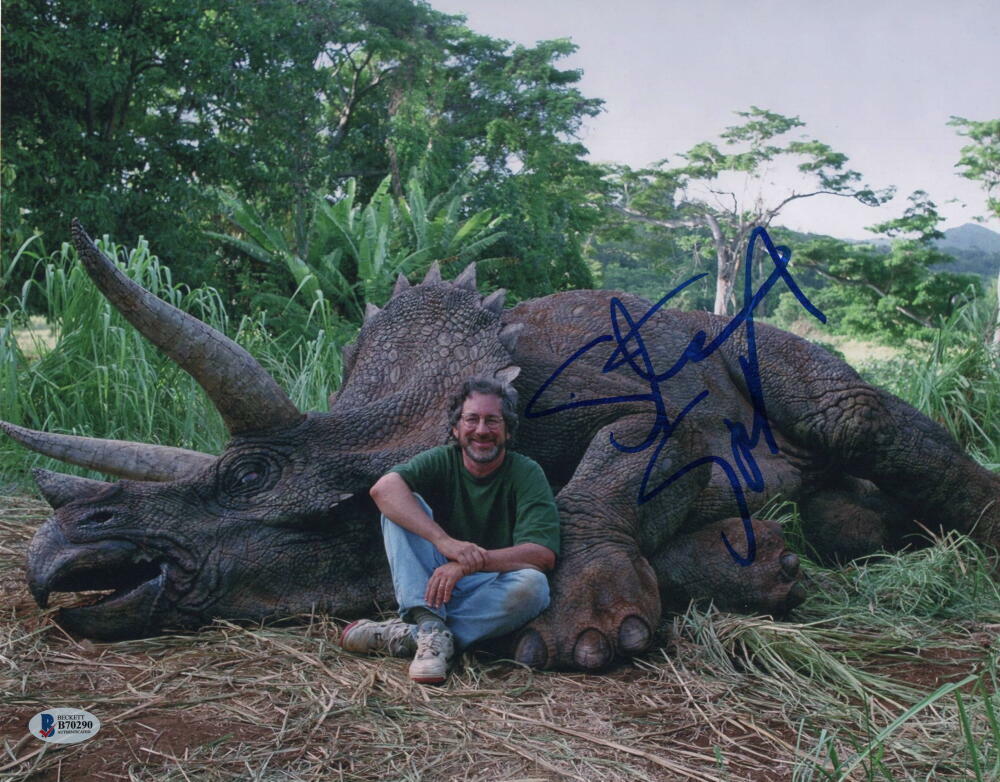 STEVEN SPIELBERG SIGNED AUTOGRAPH 11x14 Photo Poster painting - JURASSIC PARK, JAWS ET BECKETT C