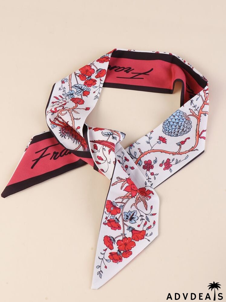 Bow Knot Scrunchie Scarf