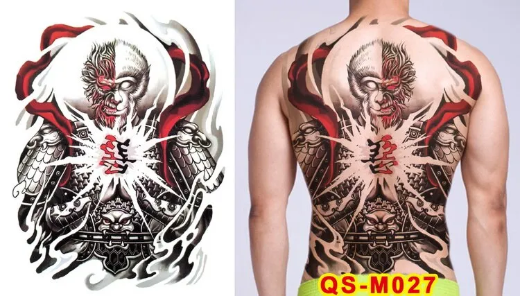 tattoo tribal designs gothic tattoo boys full back large tattoo body stickers temporary tattoos men sexy fake tatoo big water