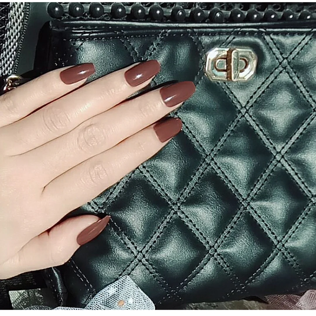 24Pcs Detachable French False Nails Ballerina Wearable Artificial Stiletto Fake Nails DIY Press Glue Full Cover Coffin Nail Tips