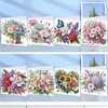 (US Local)8Pcs Butterfly Diamond Painting Greeting Card Diamond Drawing Card for Friends