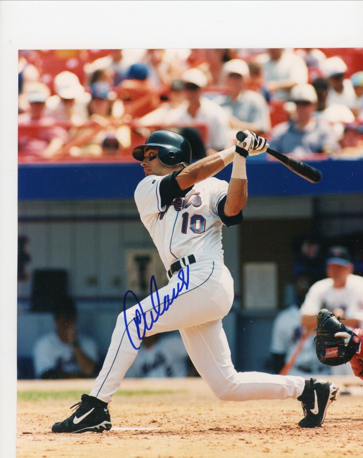 Rey Ordonez New York Mets Signed Autographed 8x10 Glossy Photo Poster painting COA