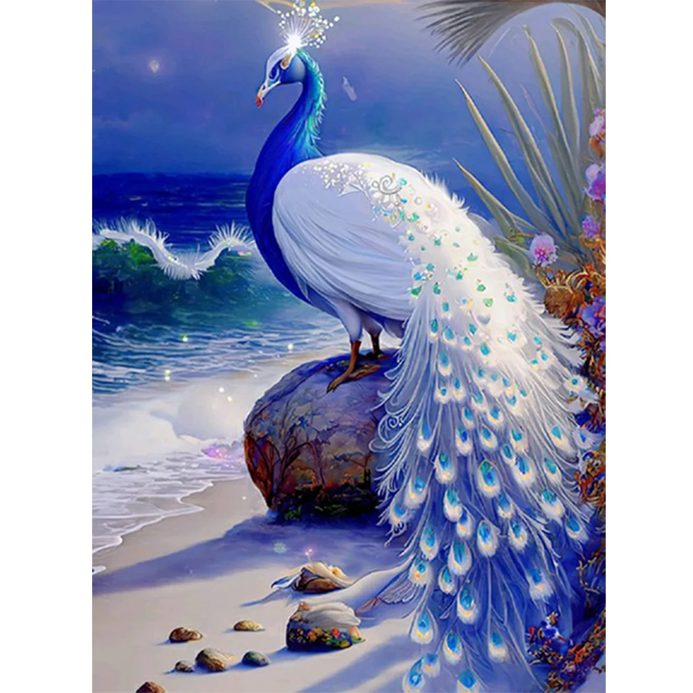 Full Round Diamond Painting - Peacock(30*40cm)