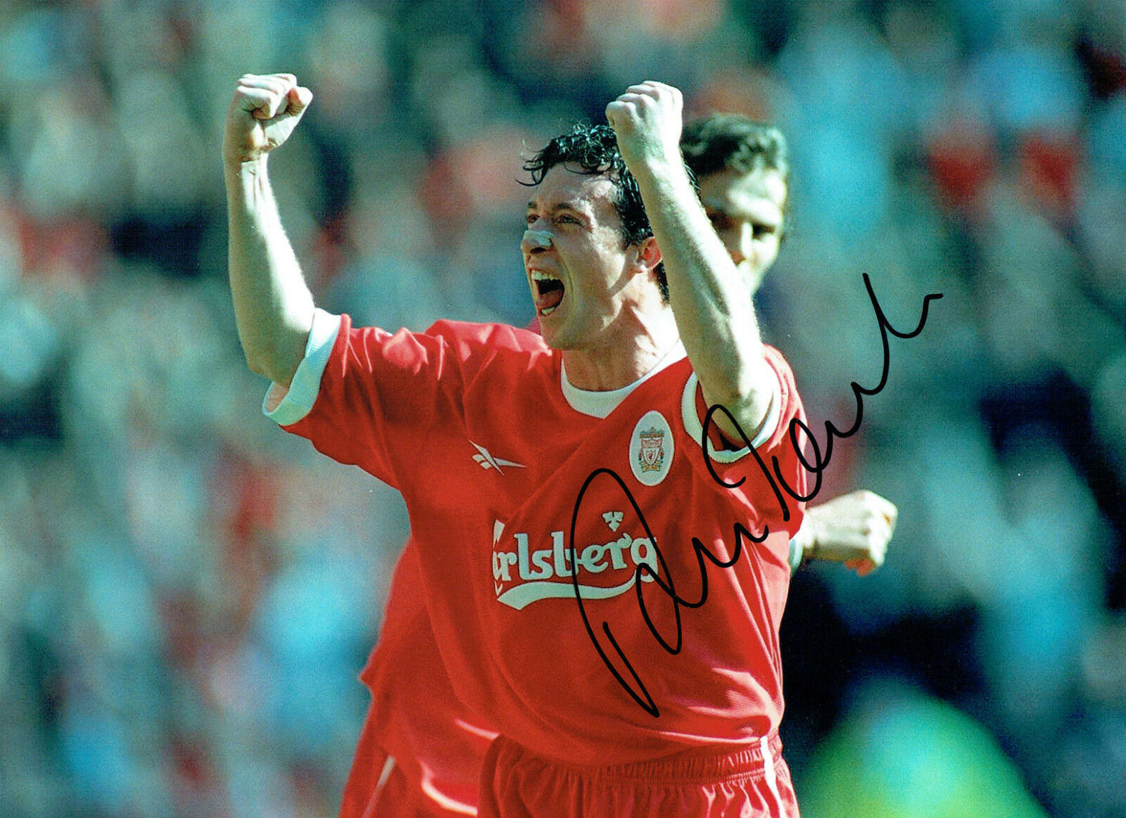 Robbie FOWLER Signed Autograph 16x12 LIVERPOOL Legend Photo Poster painting AFTAL COA