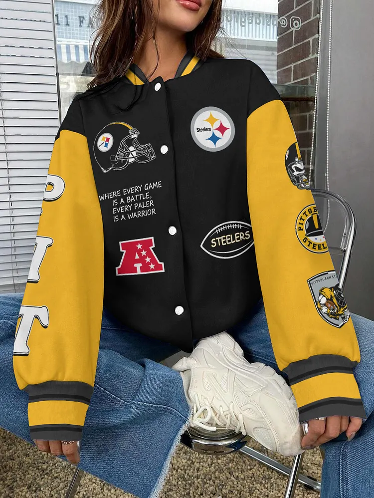 Pittsburgh Steelers  National Football League 2024 Make Your Mark Unisex Varsity Jacket