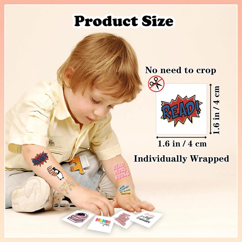 Book Letter Paper Tattoos & Body Art 1 Set