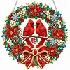DIY Diamond Painting Xmas Hanging Ornament Pendant Acrylic Double Sided Print Decor Kit