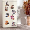 8Pcs Acrylic Halloween Animals Diamond Painting Fridge Magnet