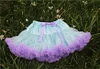 Kid Baby Girls Fluffy Chiffon Solid Colors Tutu  Dance Skirt Dress