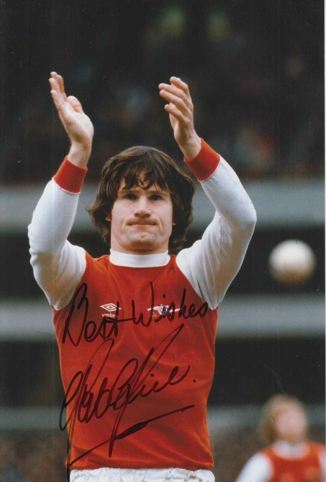 Pat Rice Hand Signed Arsenal 12x8 Photo Poster painting 1.