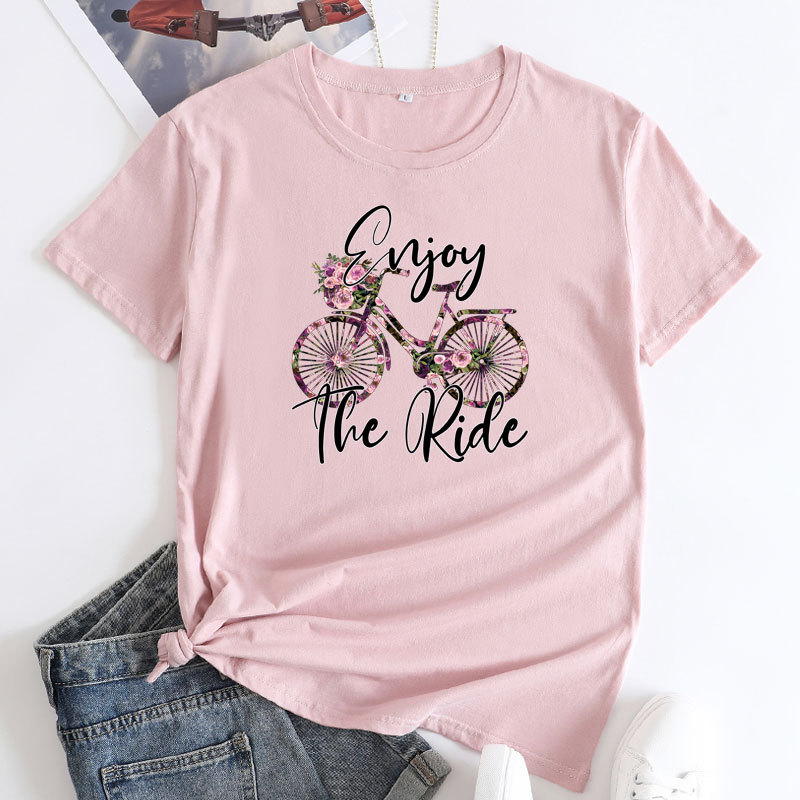 Enjoy The Ride Women's Cotton T-Shirt | ARKGET