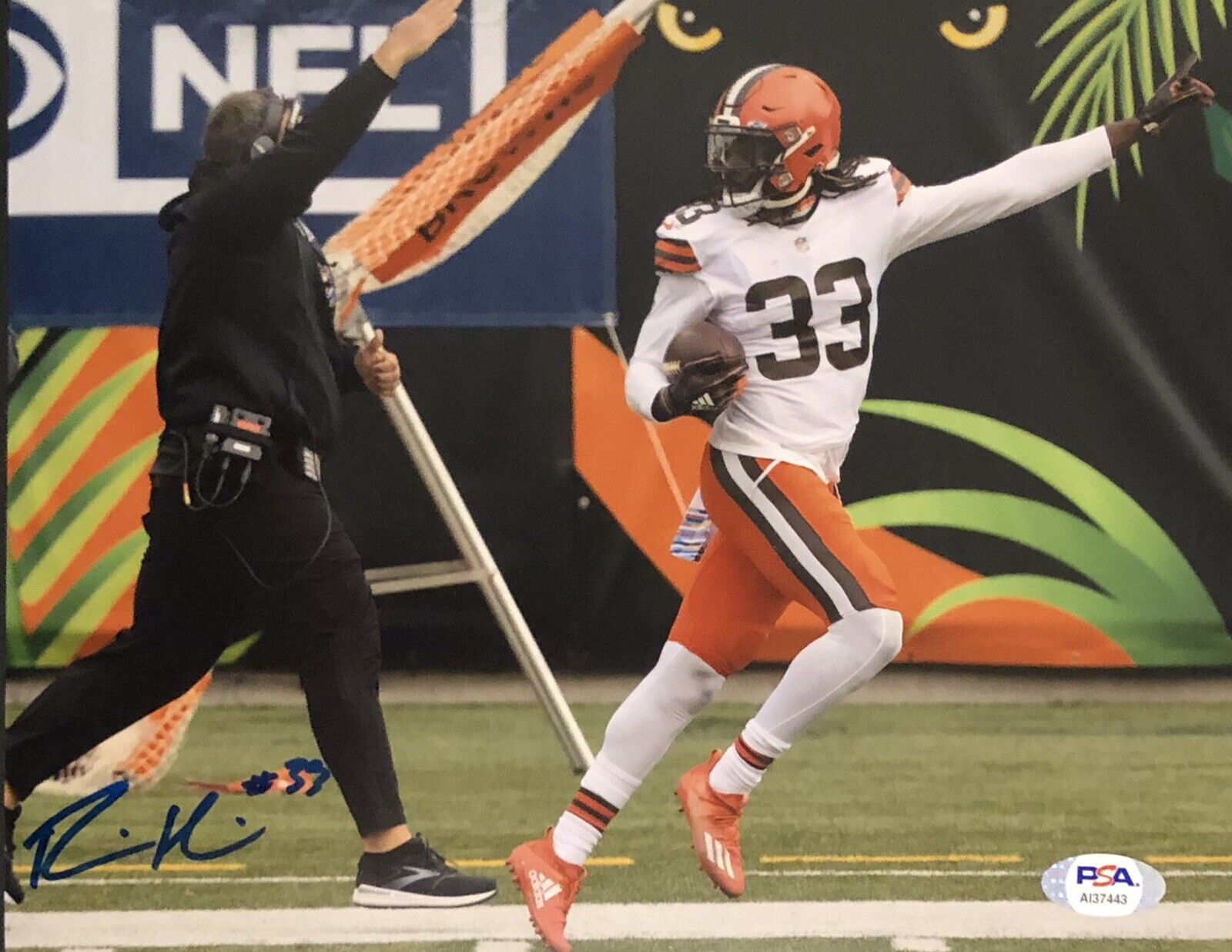 Ronnie Harrison Signed Autographed Cleveland Browns 8x10 Photo Poster painting Psa/Dna