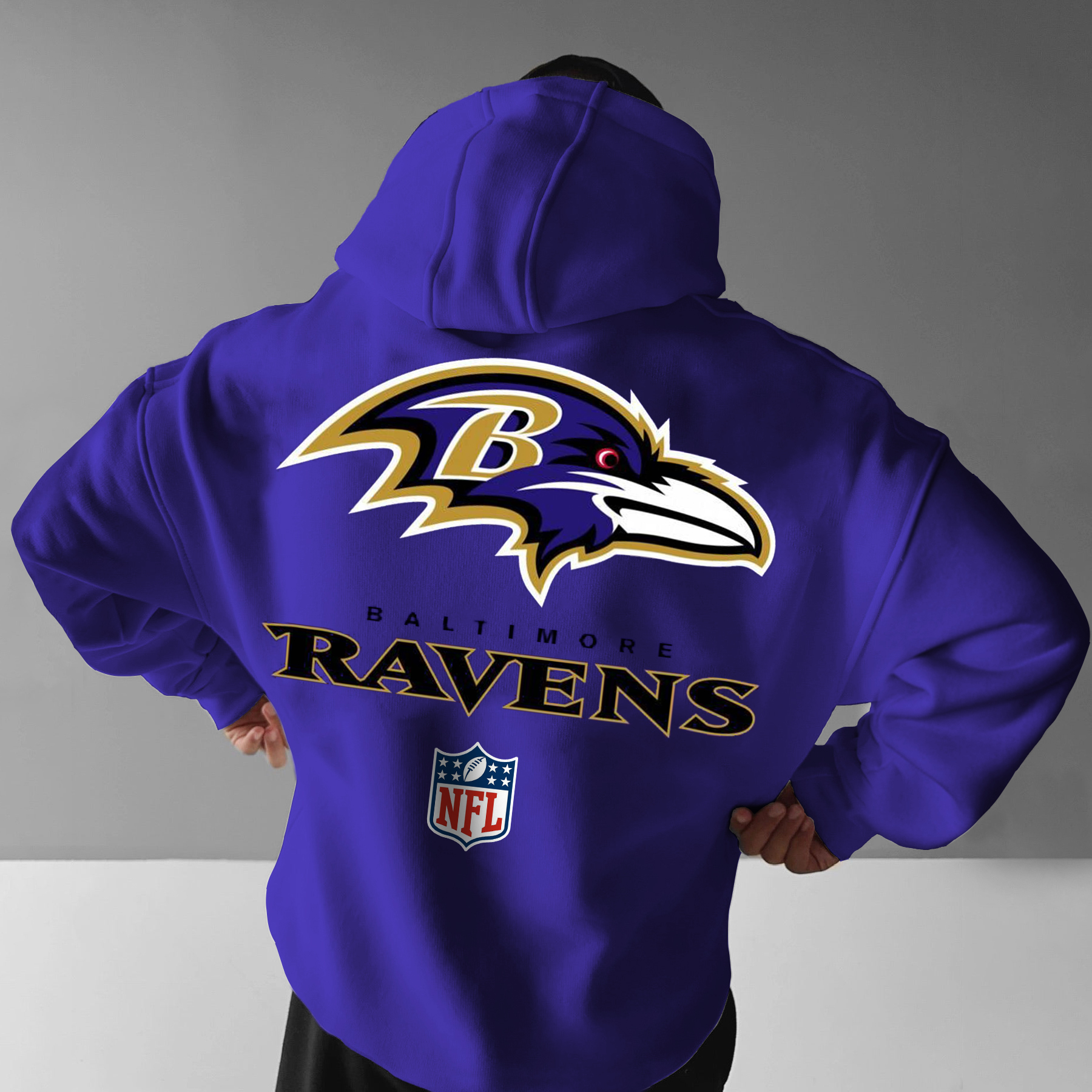 Men's Rugby Print Hoodie