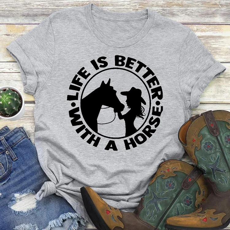 PSL - Horse Western life T-Shirt Tee -06075