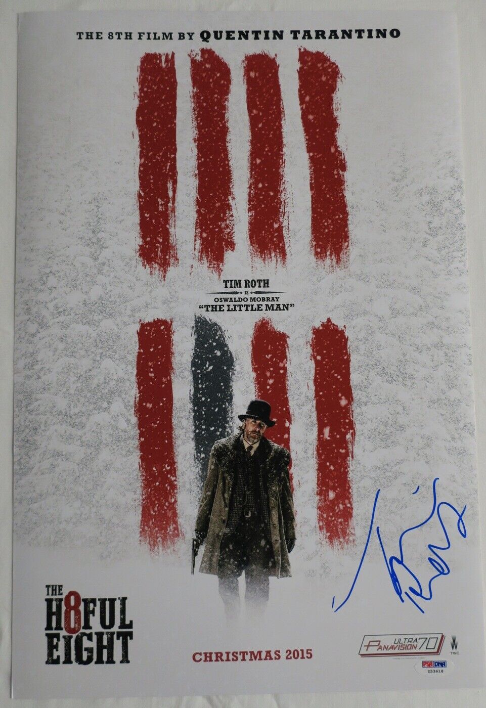 Tim Roth Signed Hateful Eight Authentic Autographed 12x18 Photo Poster painting PSA/DNA #Z53618