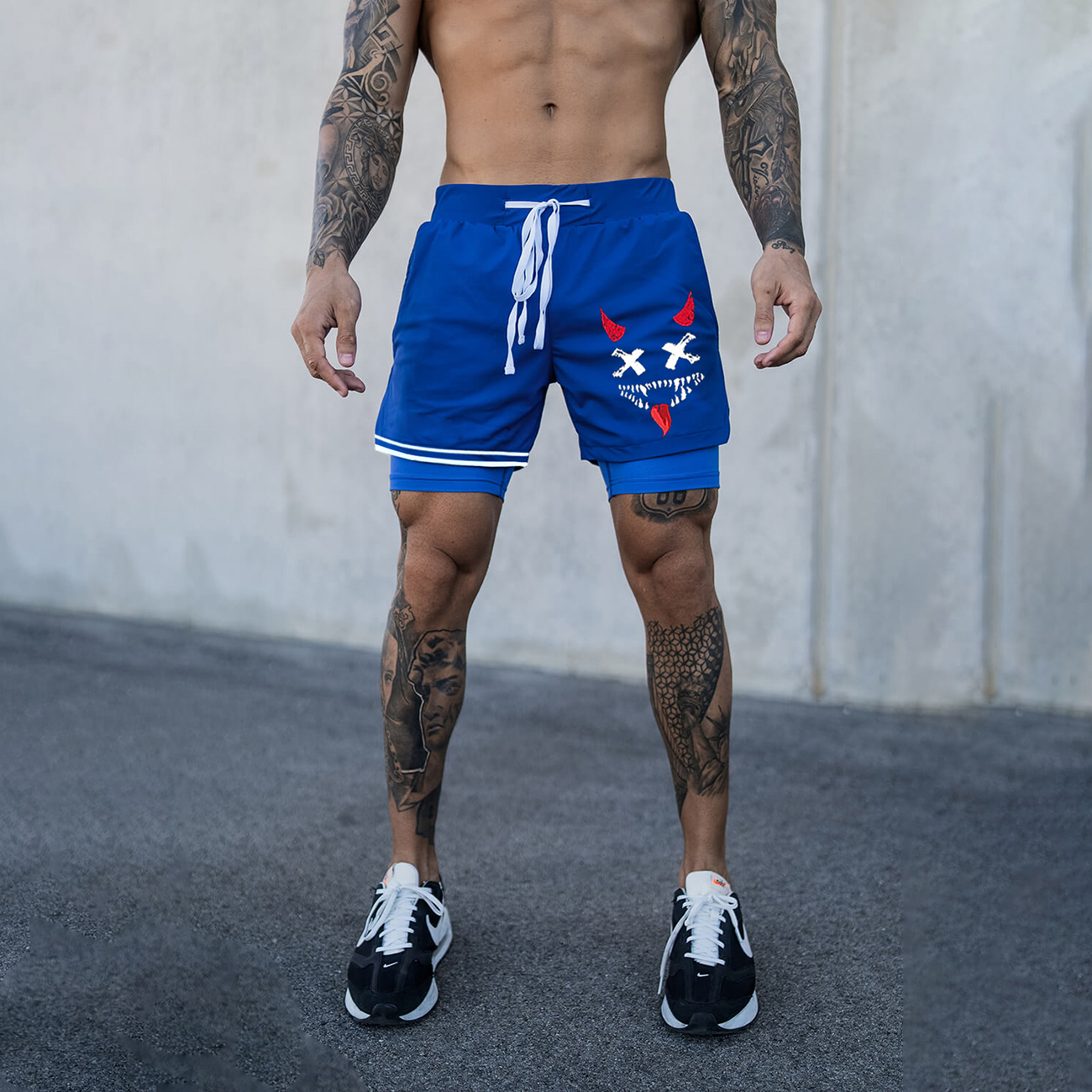 Men's Smiley Shorts Performance Shorts