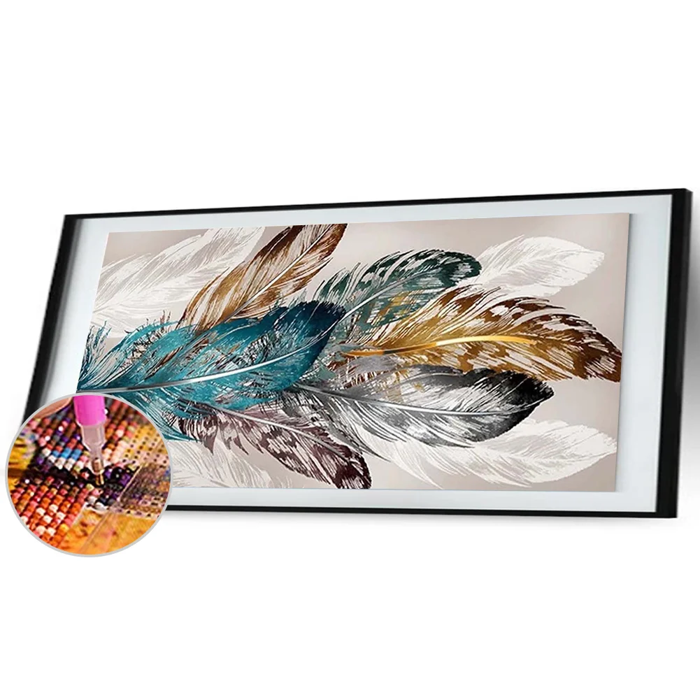 Diamond Painting - Full Round Drill - Feathers(80*40cm)