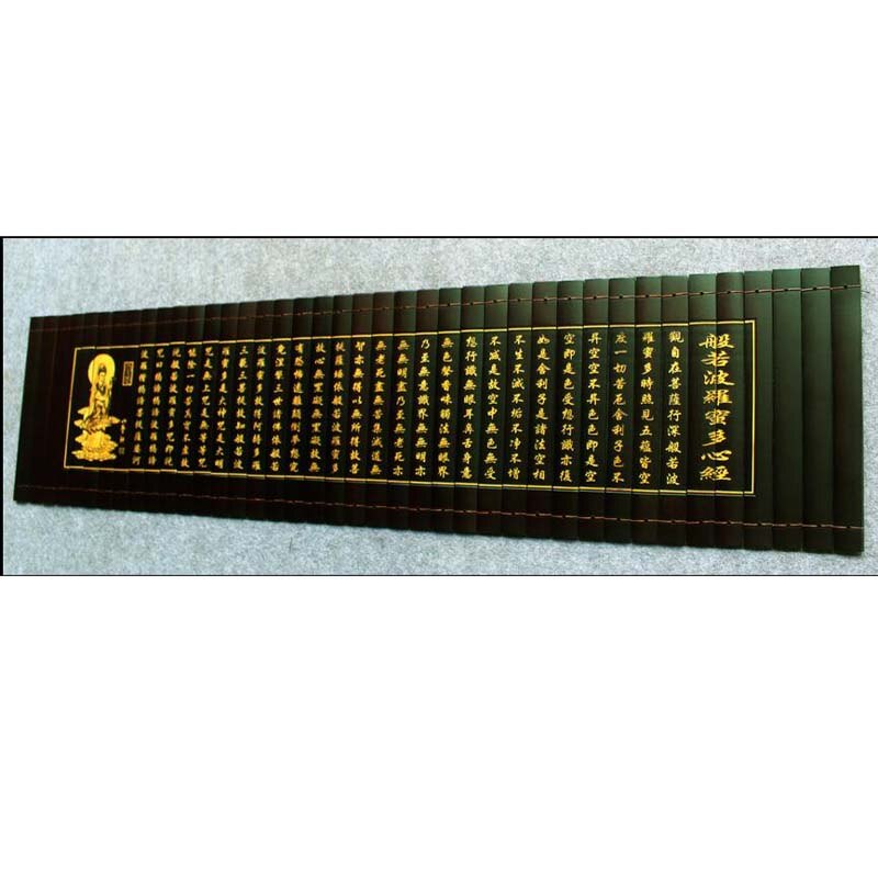 Chinese Classical Bamboo Scroll Slips Famous Of Buddhist books