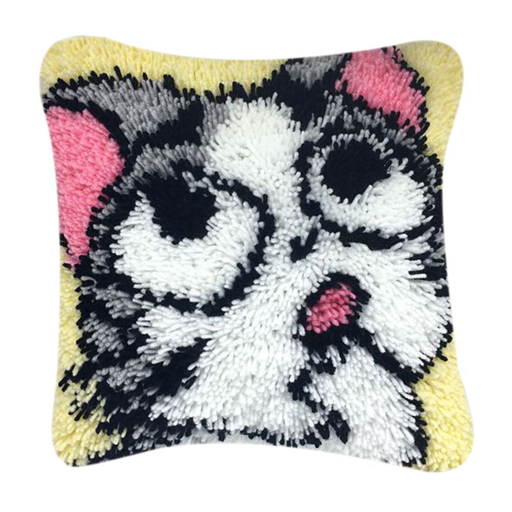 

Little Cat-Latch Hook Counted 3D Pillowcase Cross Stitch, 501 Original