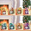 8PCS DIY Diamond Art Greeting Cards Xmas Congratulations Cards & Gifts (Gnome)