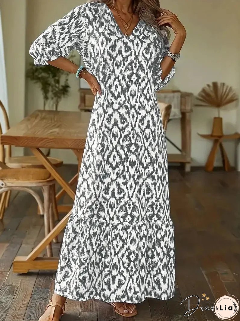 | Maxi dress with print
