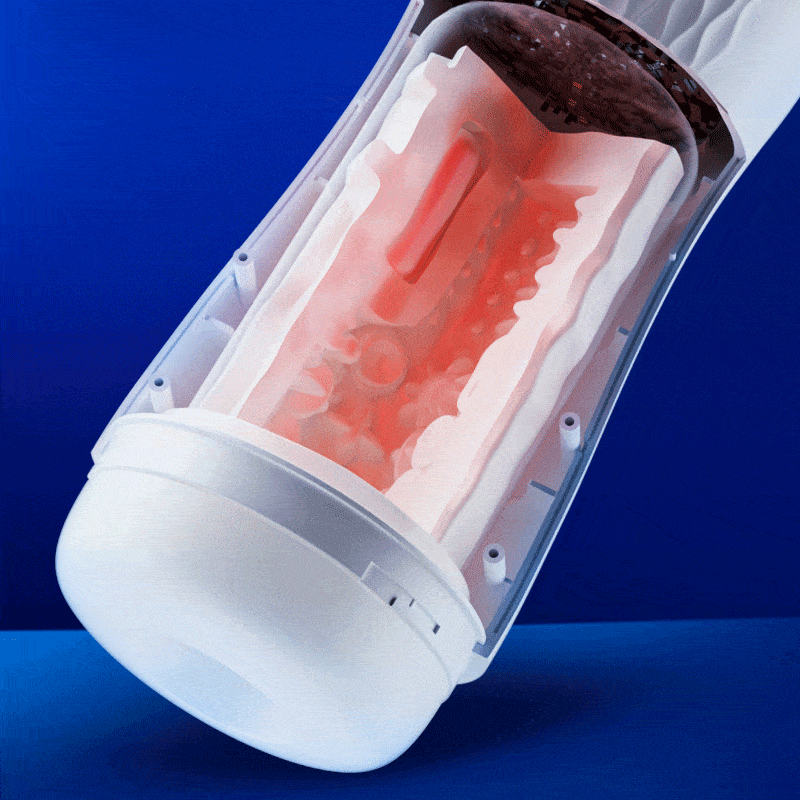 5 Suction 10 Vibration Modes Phantom Pleasure Masturbator with 3 Language Voice