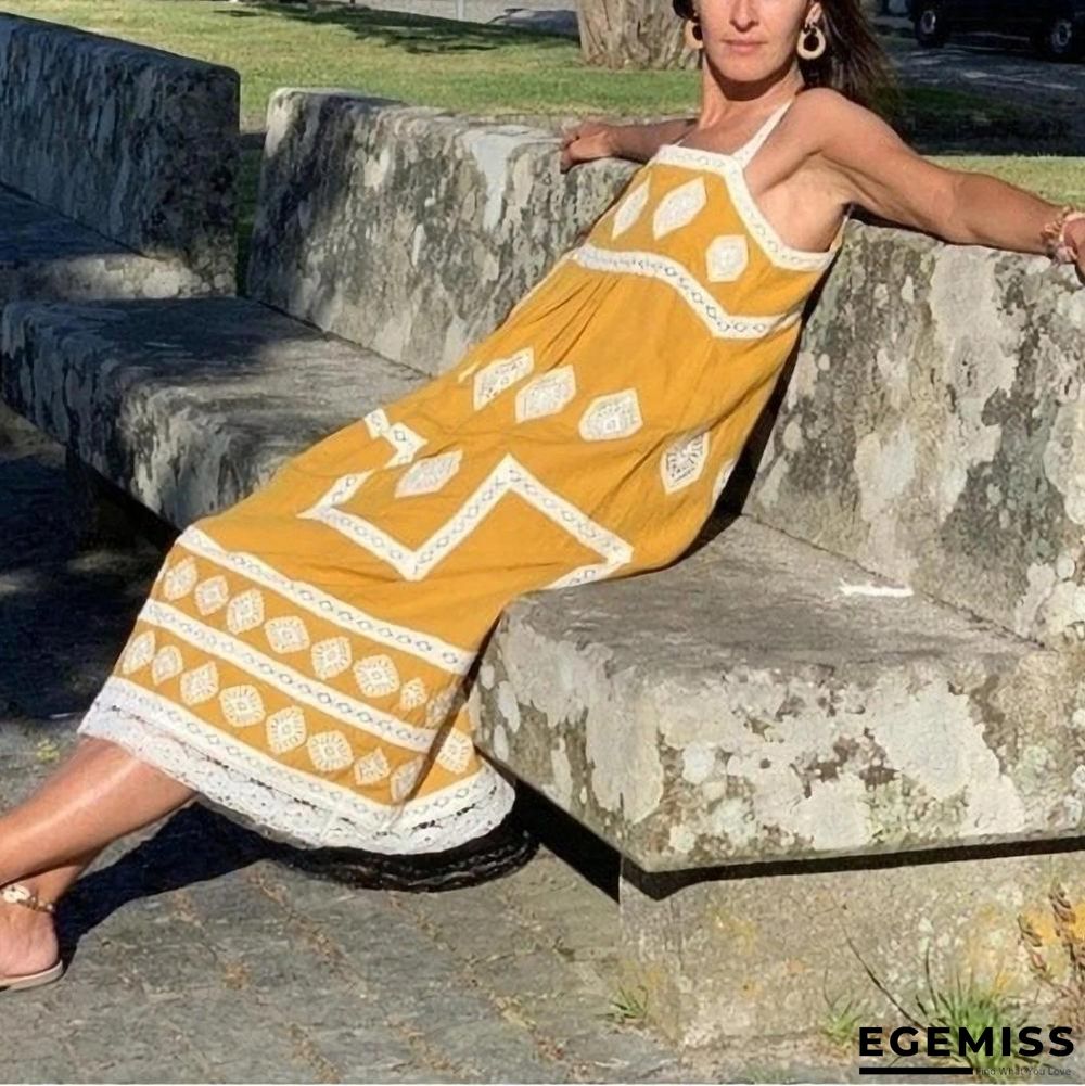 Bohemian Loose Casual Large Size Dress | EGEMISS