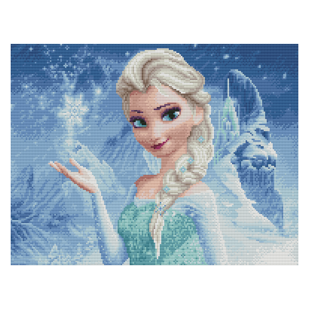 

Cartoon Princess - 11CT Stamped Cross Stitch - 50*40CM, 501 Original