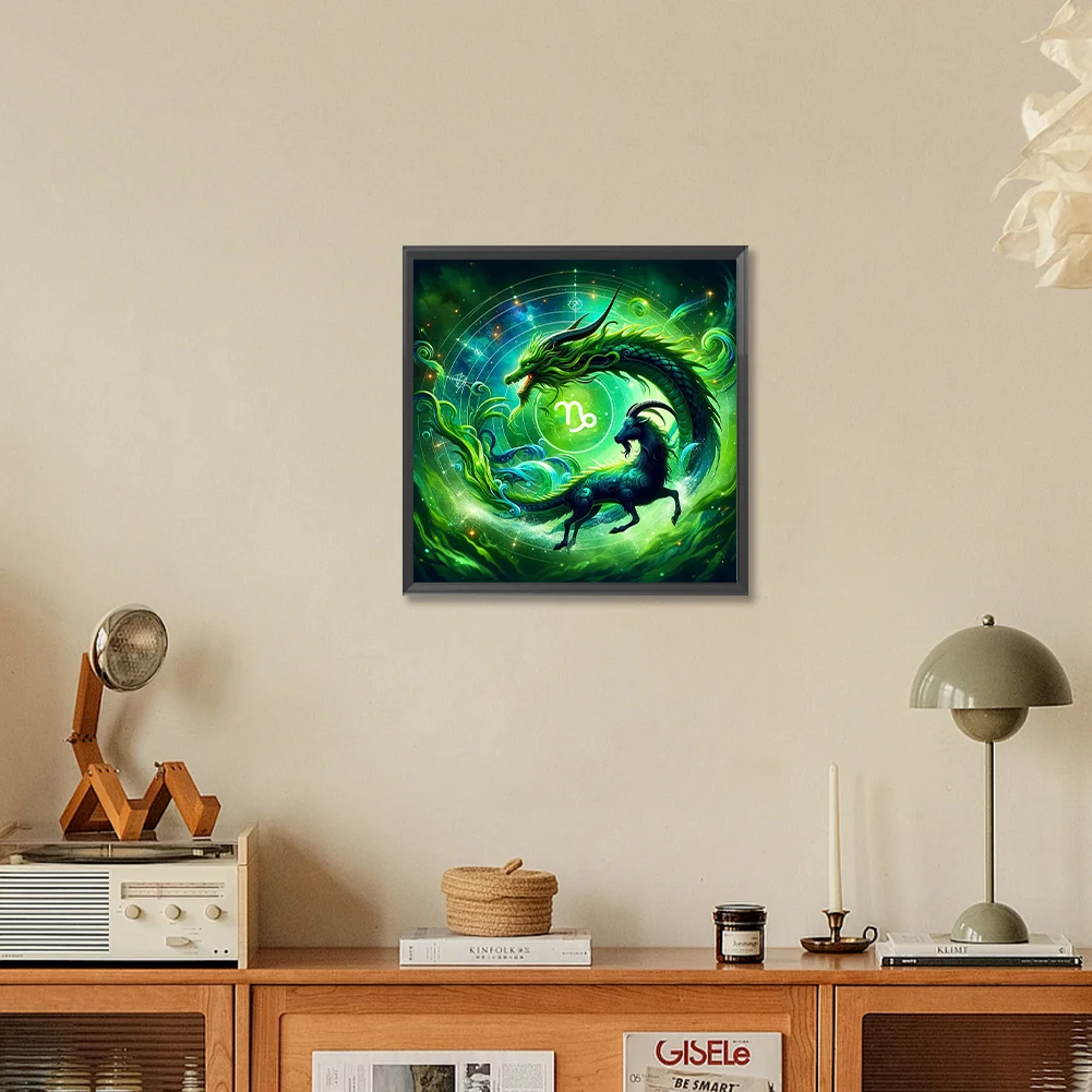 Diamond Painting - Full Round Drill - Capricornus(Canvas|30*30cm)