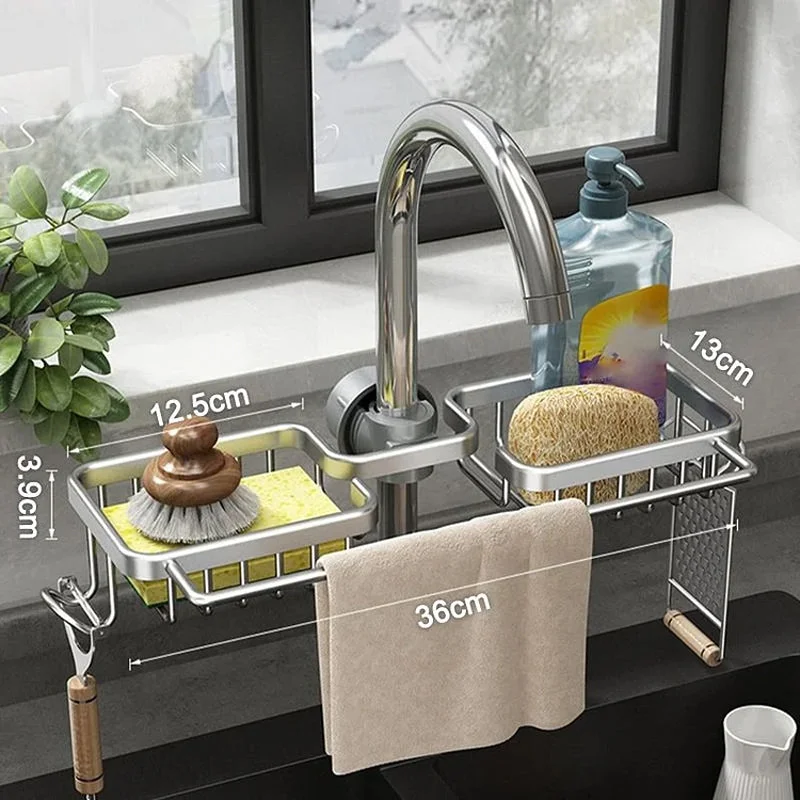 Rust-proof Space Aluminum Faucet Rack Buy 2 free shipping