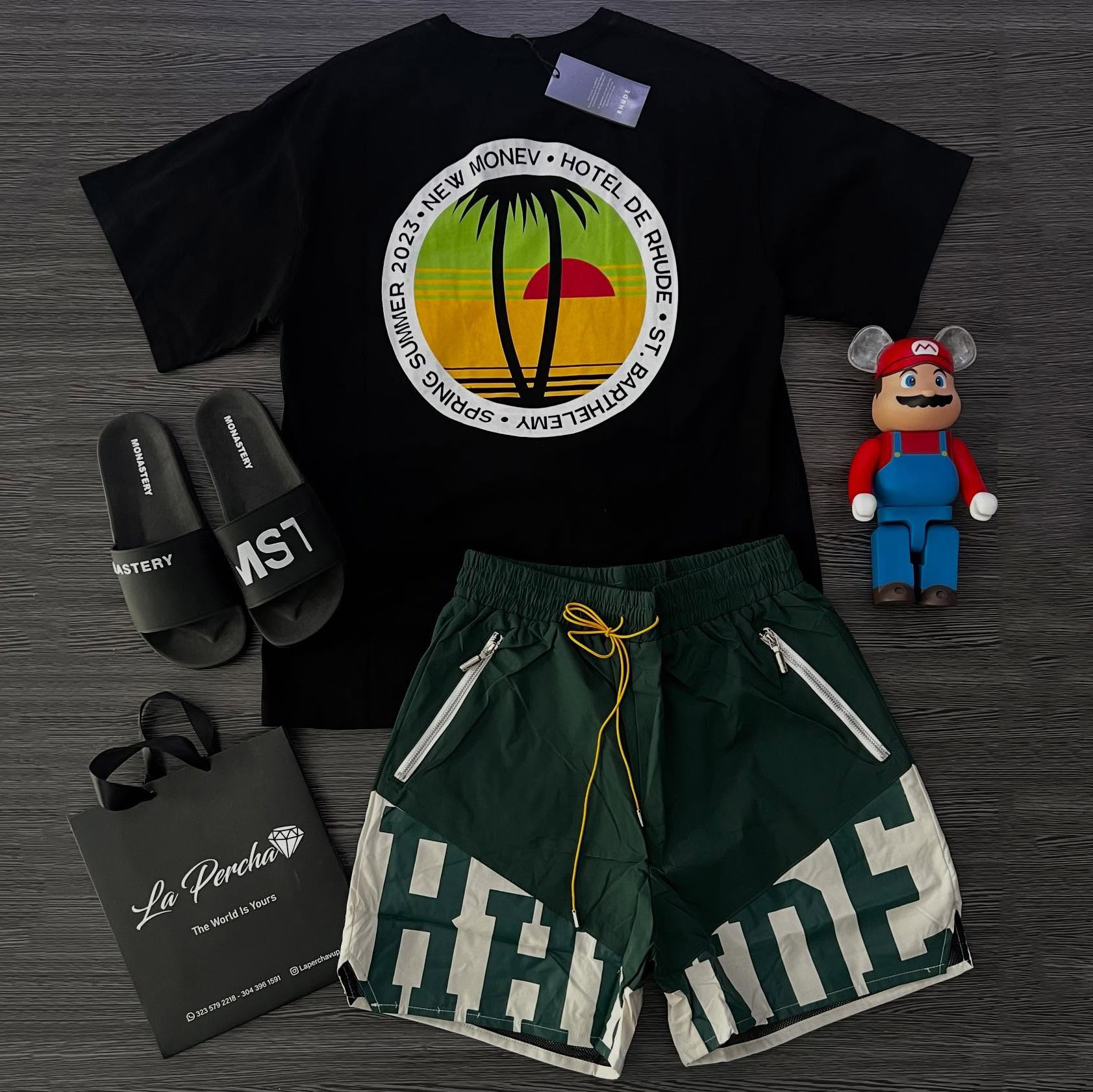 Rhude Hawaii Dusk T-Shirt And Shorts Co-Ord