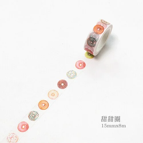 1 Roll/set Vintage Washi Tape Panda Feather Bottle Decorative Tape for DIY Album Diary Planner Masking Tape 8m