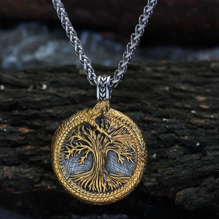 Coutureaura Tree Of Life With Jormungandr Necklace