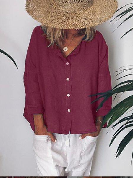 V Neck Casual Shirts & Tops