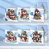 6Pcs Diamond Painting Penguin Greeting Cards Christmas Cards