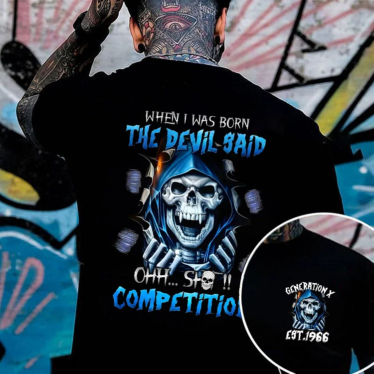 Gen X Custom Year Of Birth Sweatshirt, Unisex Hoodie, When I Was Born The Devil Said