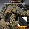 Taktisch Brillenetui Brille Etui Molle Tasche Klein Hüfttasche für Sonnenbrillen Fahrradbrillen (Schwarz)