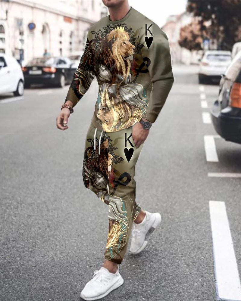 Men's Leisure Animal Sports Suit