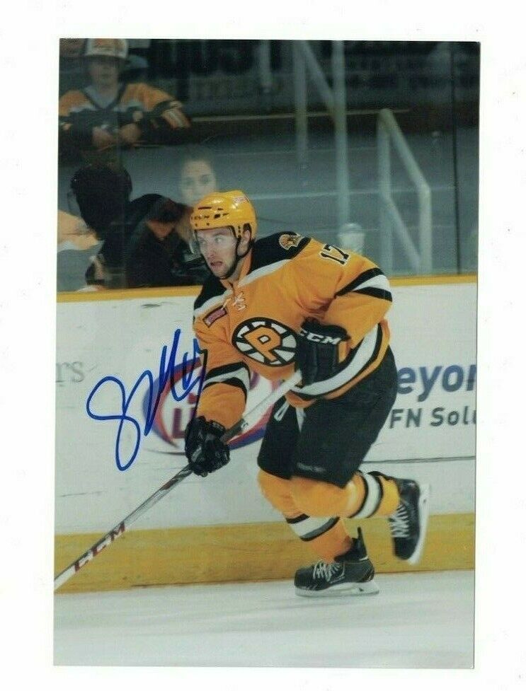 Seth Griffith Providence Bruins Signed 4x6 Hockey Photo Poster painting W/Our COA